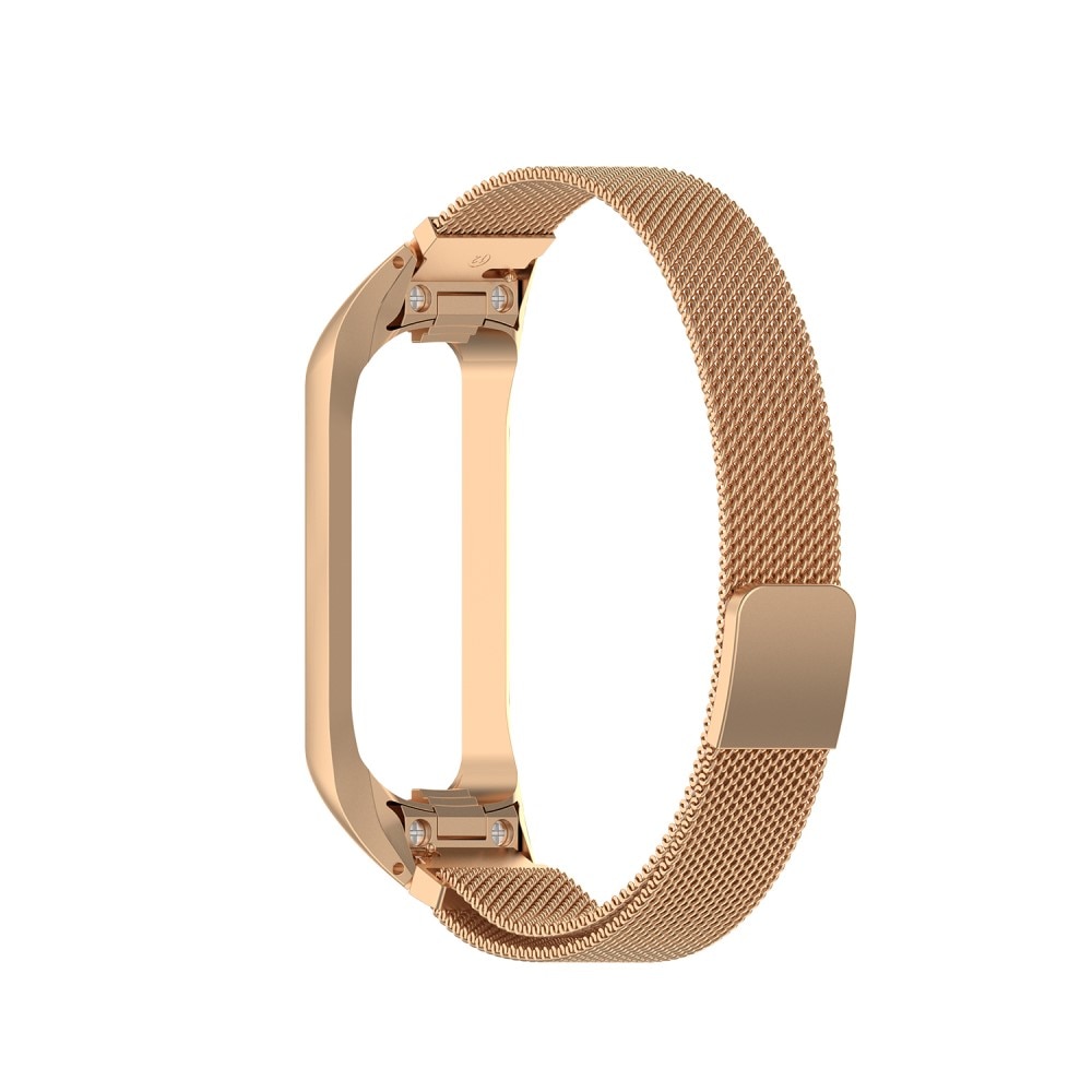 Bracelet milanais pour Samsung Galaxy Fit 2, or rose