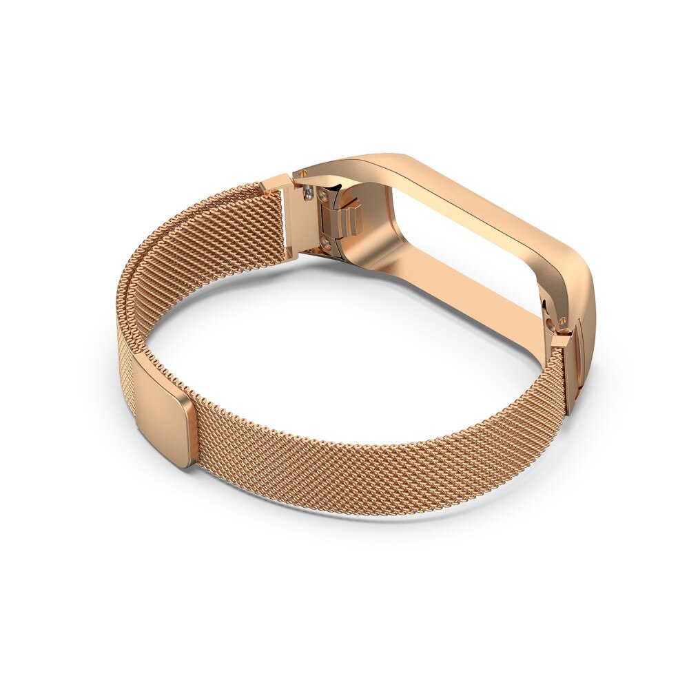 Bracelet milanais pour Samsung Galaxy Fit 2, or rose