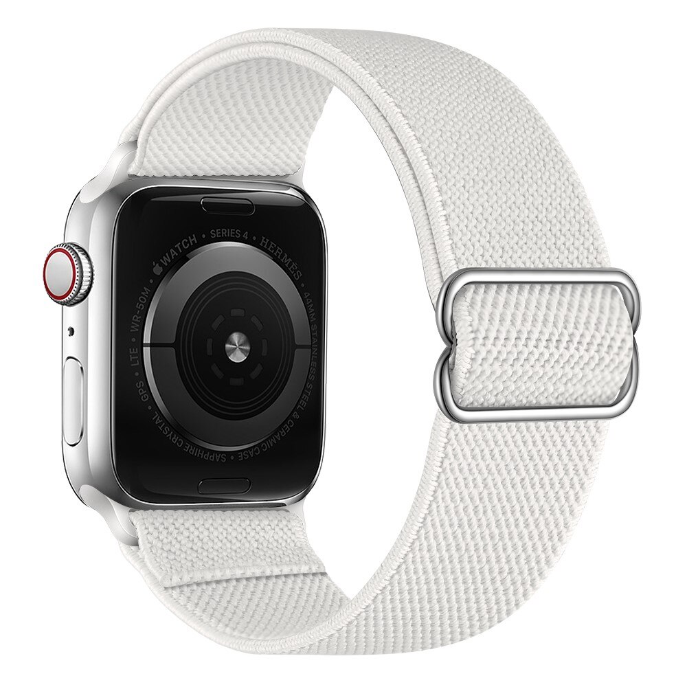 Bracelet extensible en nylon Apple Watch 41mm Series 7, blanc