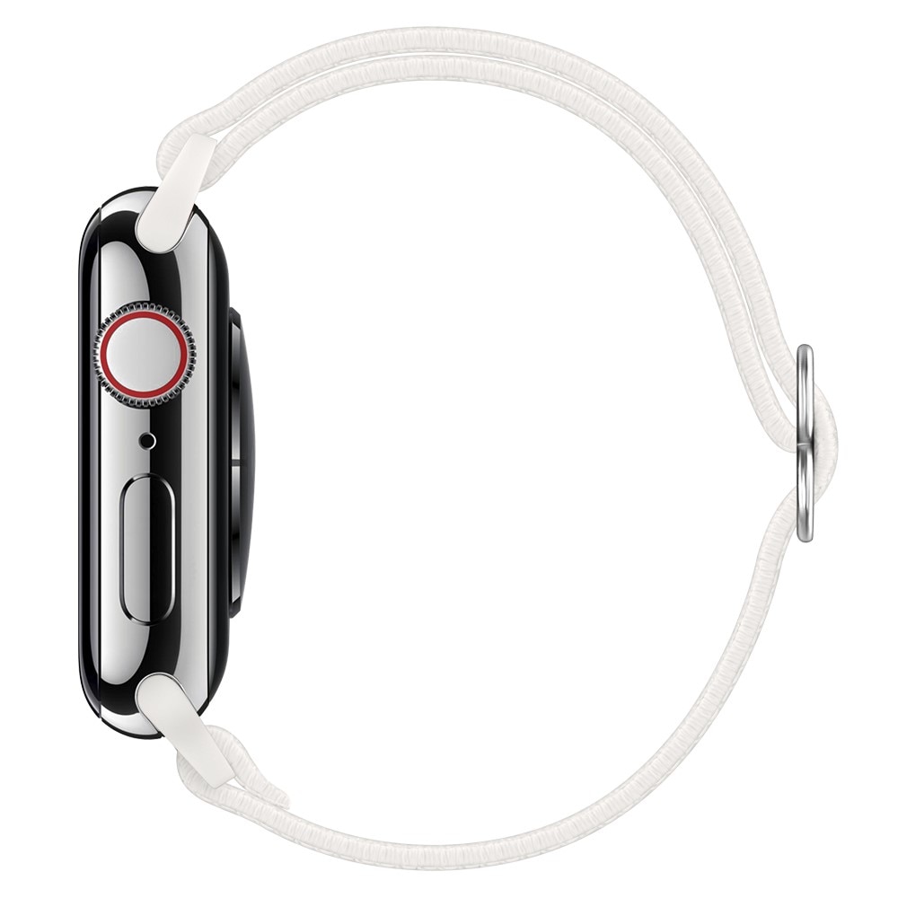 Bracelet extensible en nylon Apple Watch 41mm Series 8, blanc