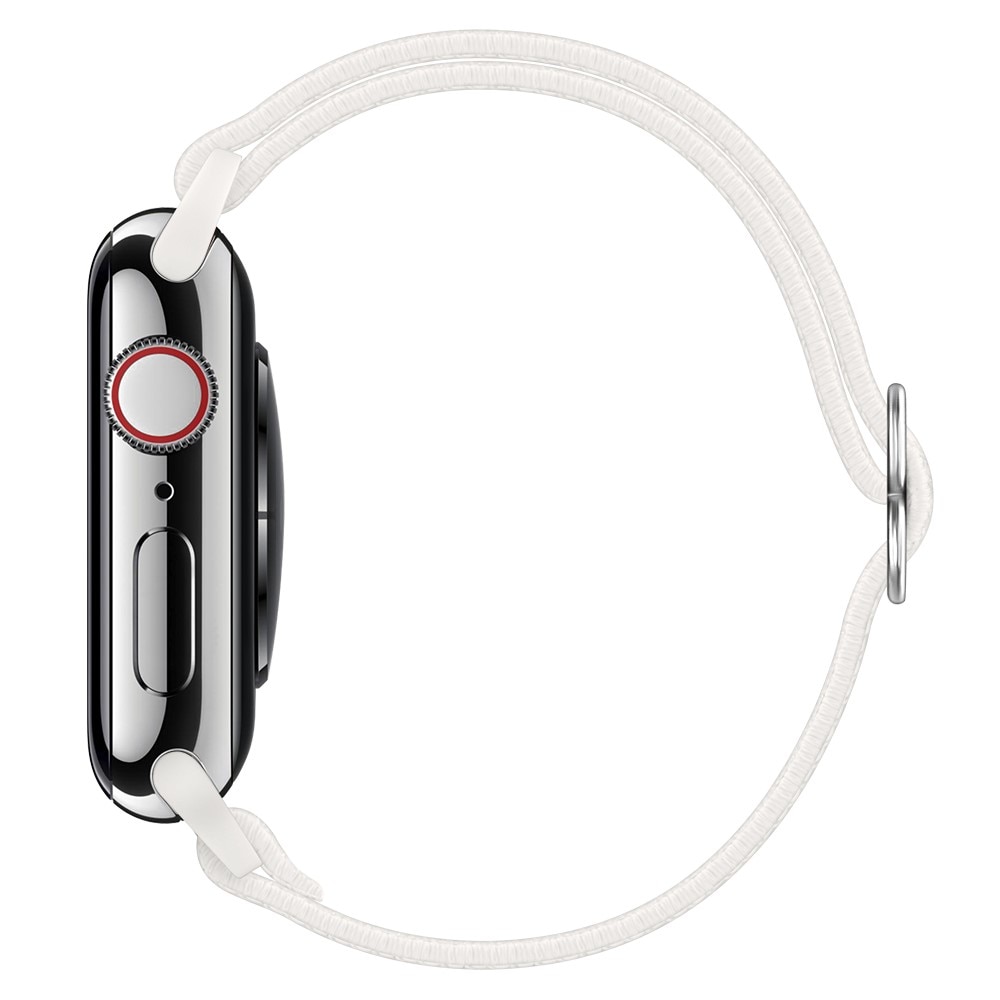 Bracelet extensible en nylon Apple Watch Series 10 46mm, Blanc