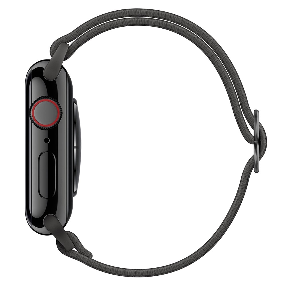 Bracelet extensible en nylon Apple Watch Series 7 41mm, Gris