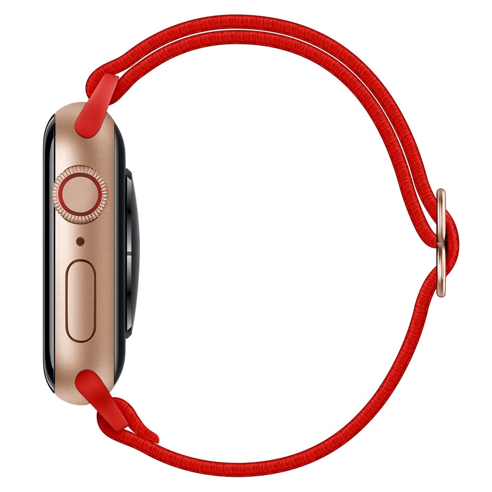Bracelet extensible en nylon Apple Watch Series 10 46mm, Rouge