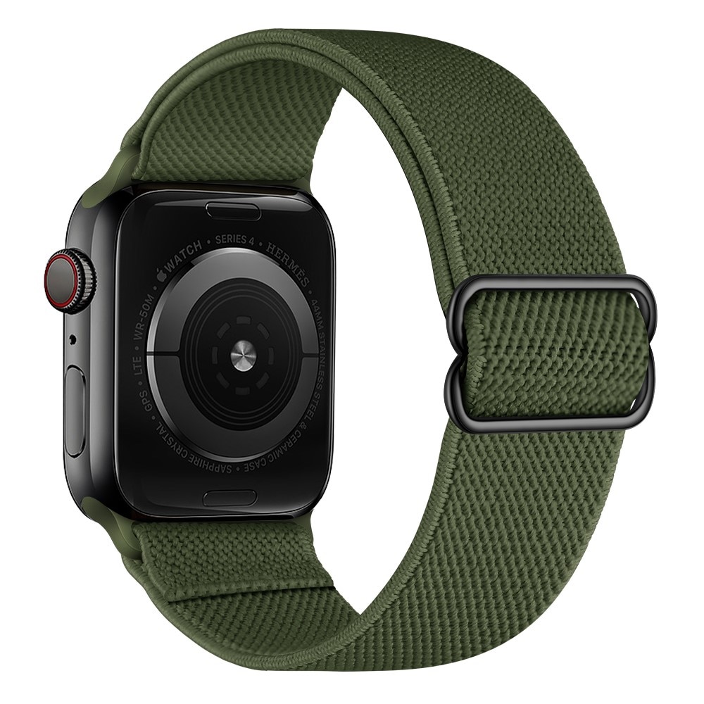 Bracelet extensible en nylon Apple Watch SE 44mm, vert
