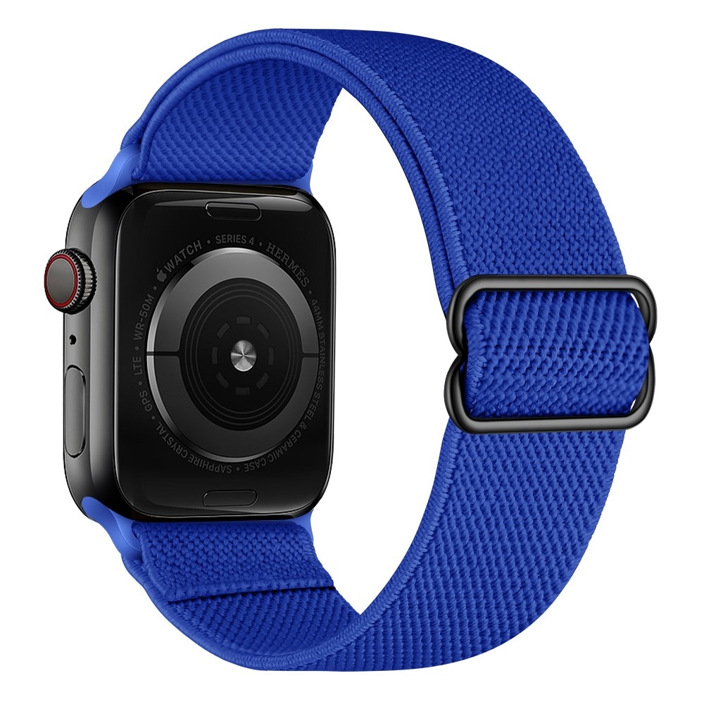 Bracelet extensible en nylon Apple Watch 41mm Series 8, bleu