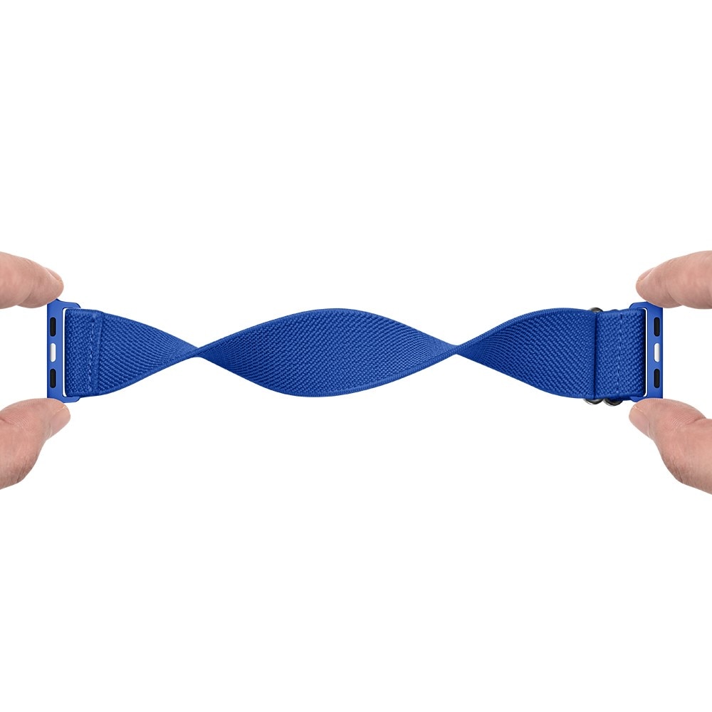 Bracelet extensible en nylon Apple Watch Series 8 41mm, Bleu