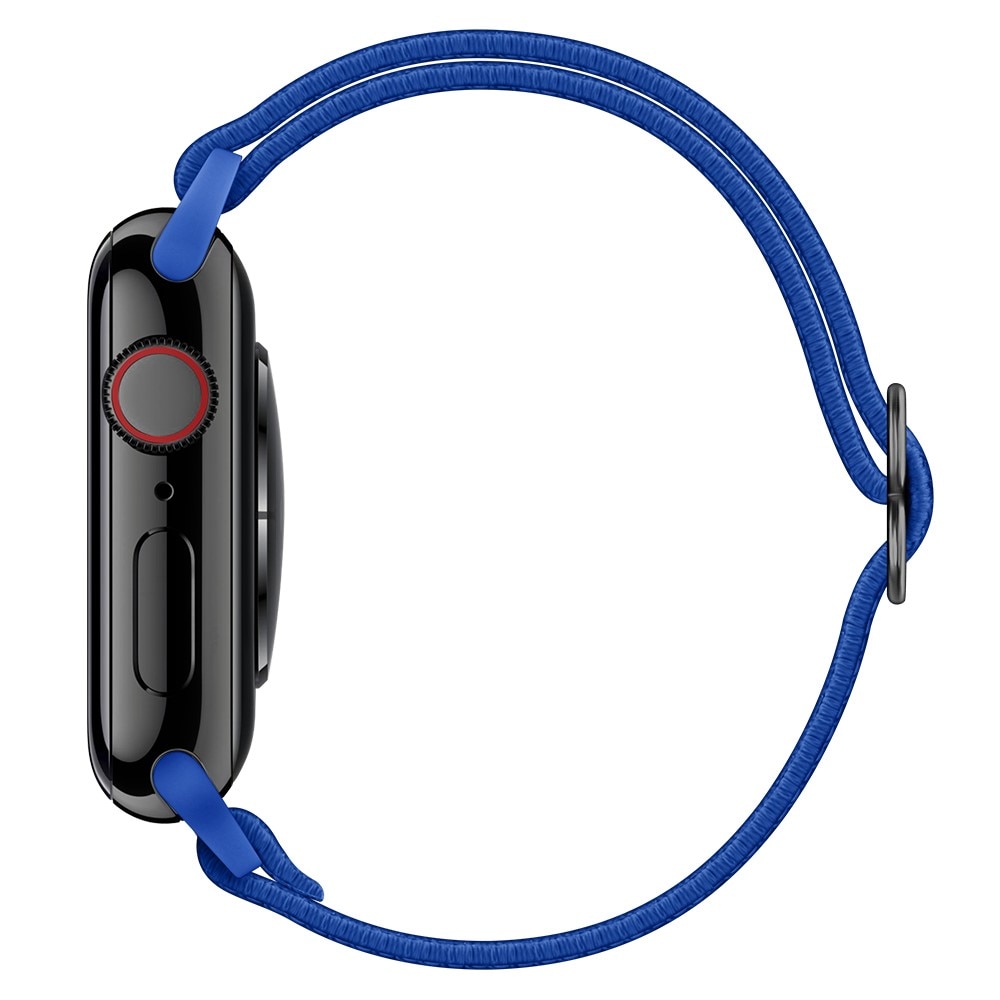 Bracelet extensible en nylon Apple Watch 41mm Series 8, bleu