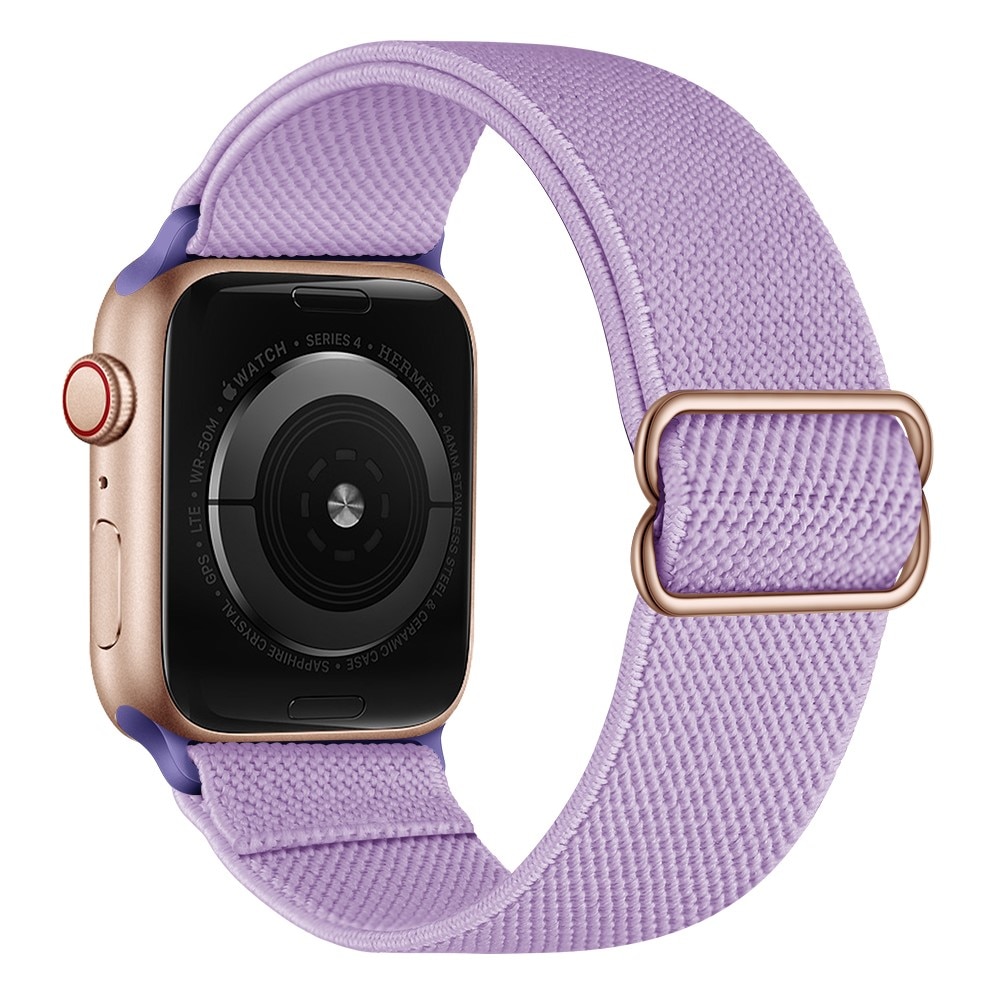 Bracelet extensible en nylon Apple Watch 42mm, violet