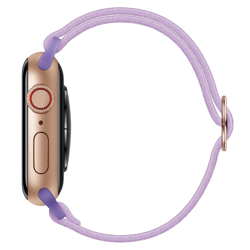 Bracelet extensible en nylon Apple Watch 41mm Series 8, violet