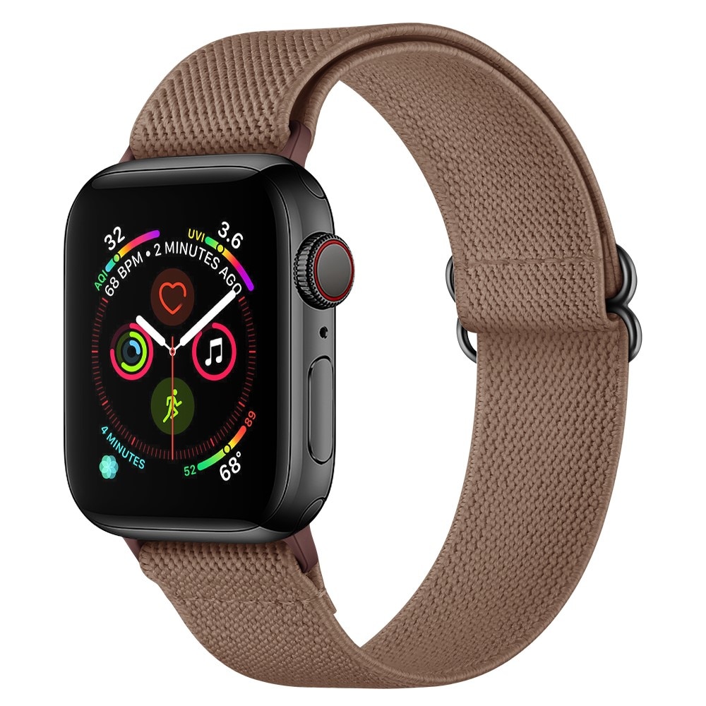 Bracelet extensible en nylon Apple Watch 40mm, marron