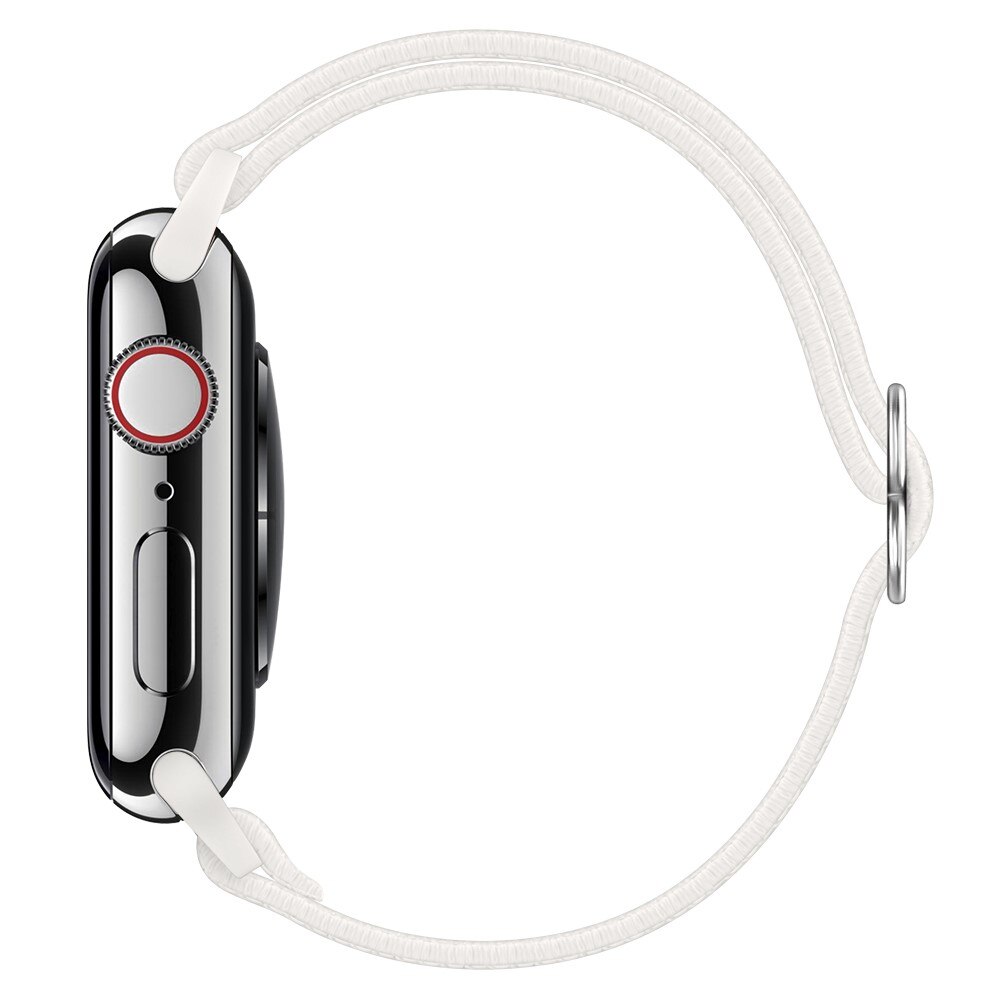 Bracelet extensible en nylon Apple Watch Ultra 49mm, blanc