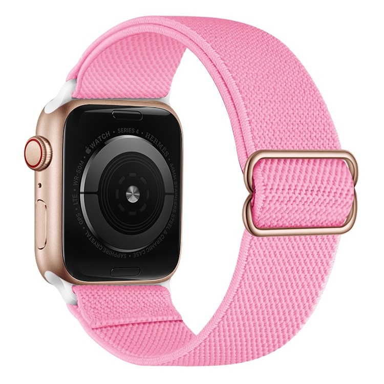 Bracelet extensible en nylon Apple Watch SE 44mm, rose