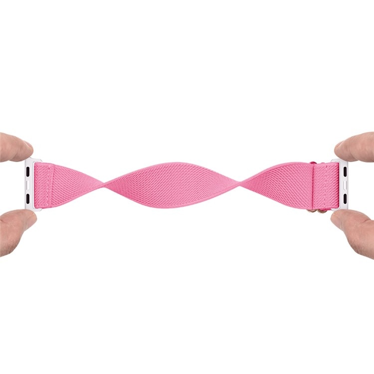 Bracelet extensible en nylon Apple Watch 45mm Series 9, rose