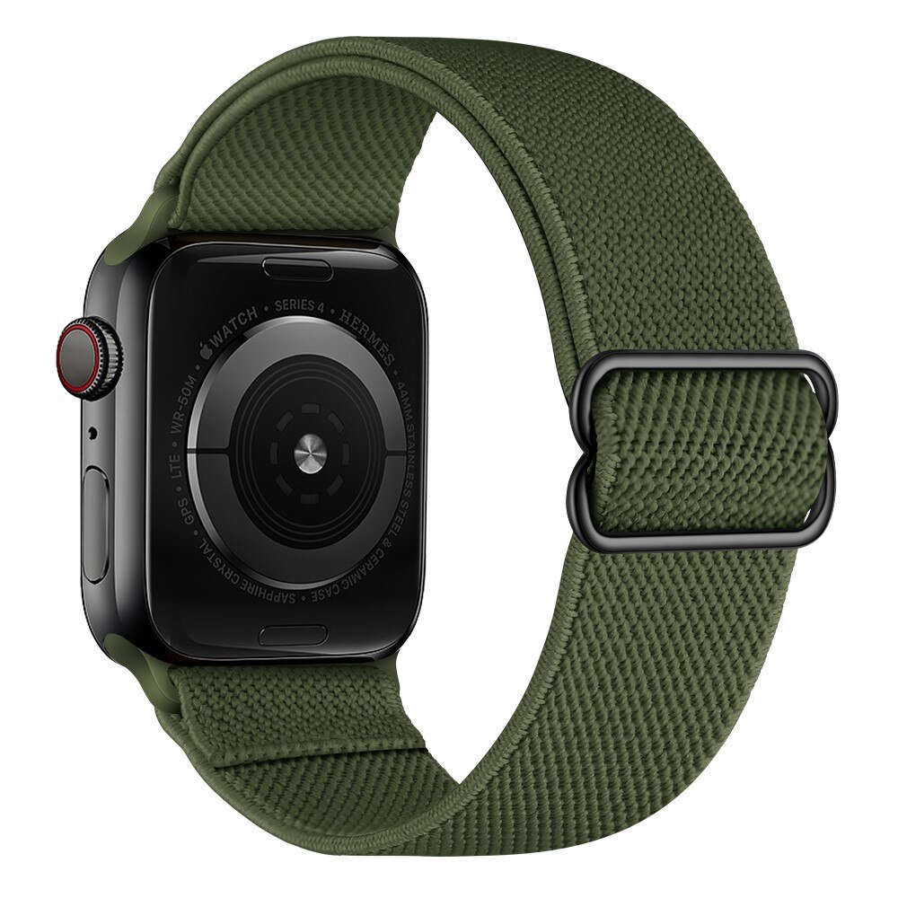 Bracelet extensible en nylon Apple Watch 45mm Series 8, vert