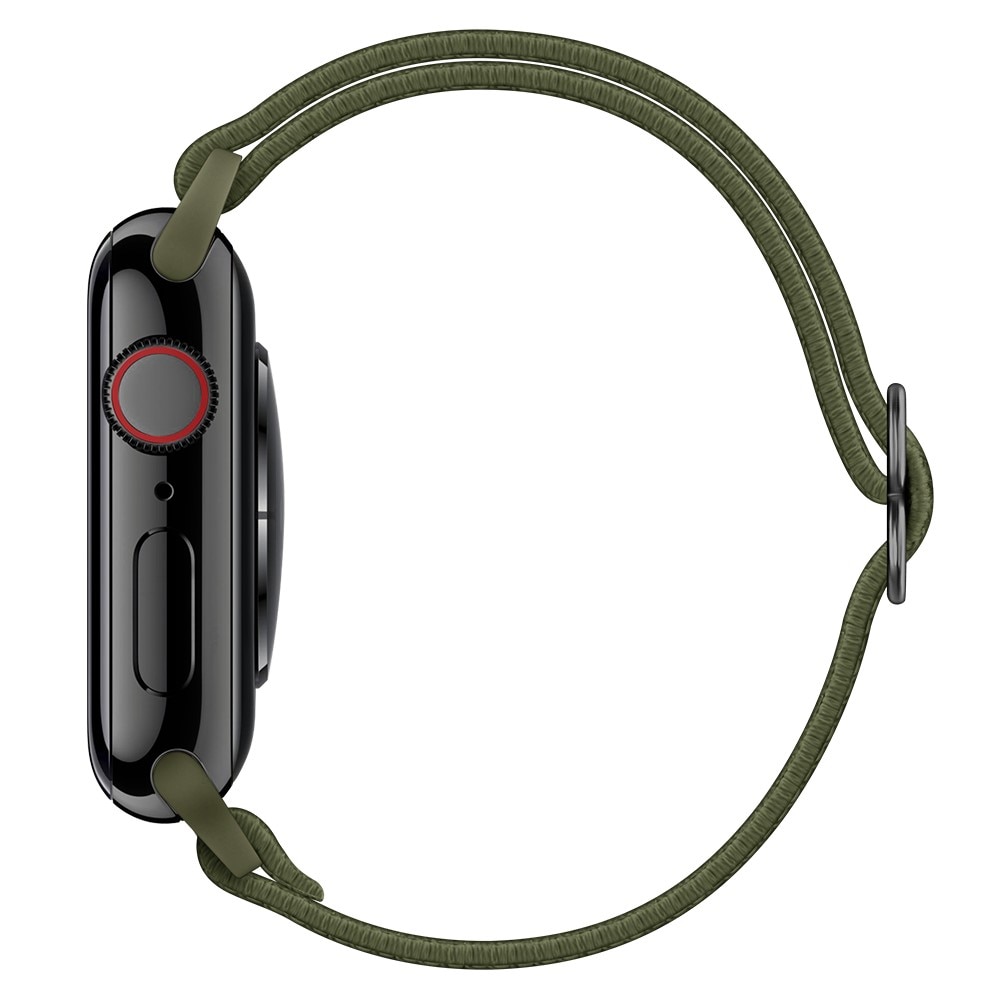 Bracelet extensible en nylon Apple Watch 45mm Series 8, vert