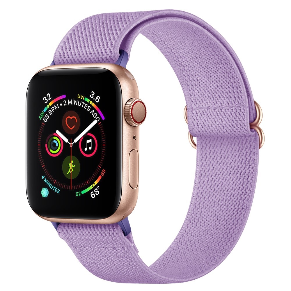 Bracelet extensible en nylon Apple Watch Ultra 49mm, violet