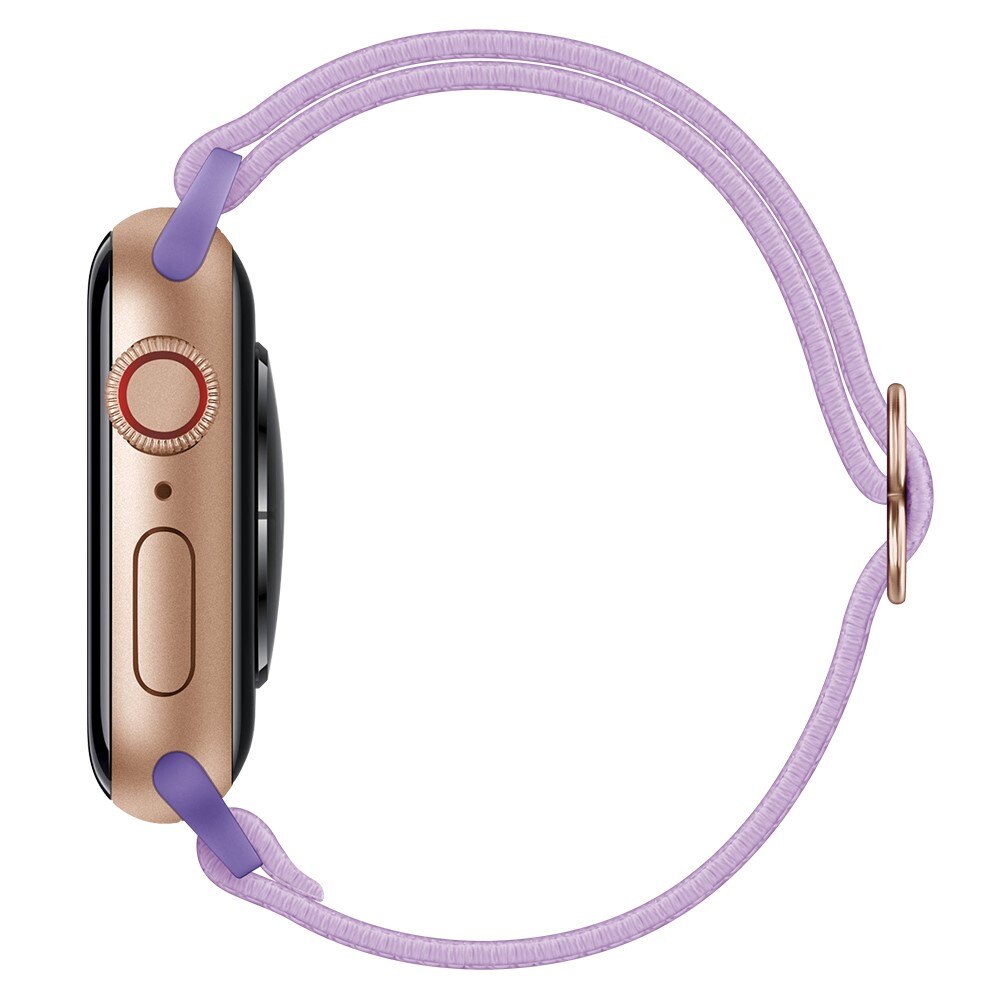 Bracelet extensible en nylon Apple Watch Series 8 45mm, Violet