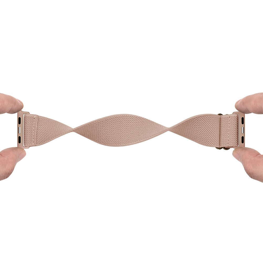 Bracelet extensible en nylon Apple Watch Series 9 45mm, Beige