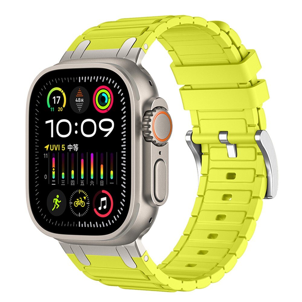 Tough Silicone Strap Apple Watch Series 1-3 42mm, Jaune