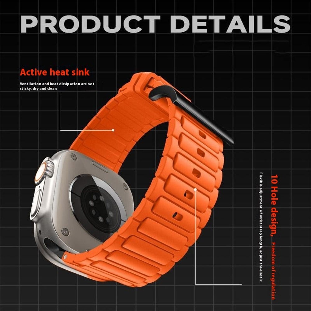 Tough Silicone Strap Apple Watch Series 1-3 42mm, Jaune