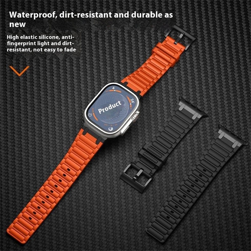 Tough Silicone Strap Apple Watch Series 1-3 42mm, Jaune