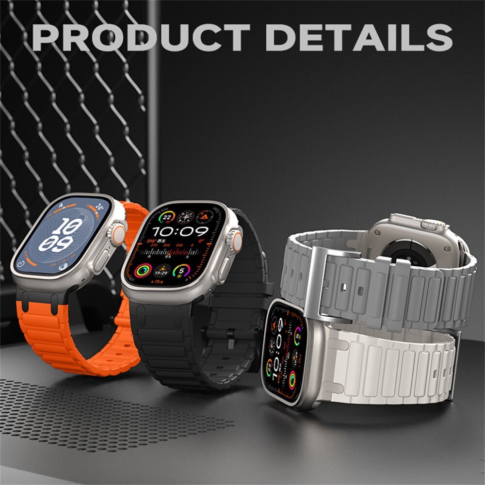 Tough Silicone Strap Apple Watch Series 1-3 42mm, Jaune