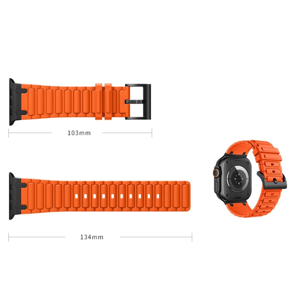 Tough Silicone Strap Apple Watch Series 1-3 42mm, Jaune
