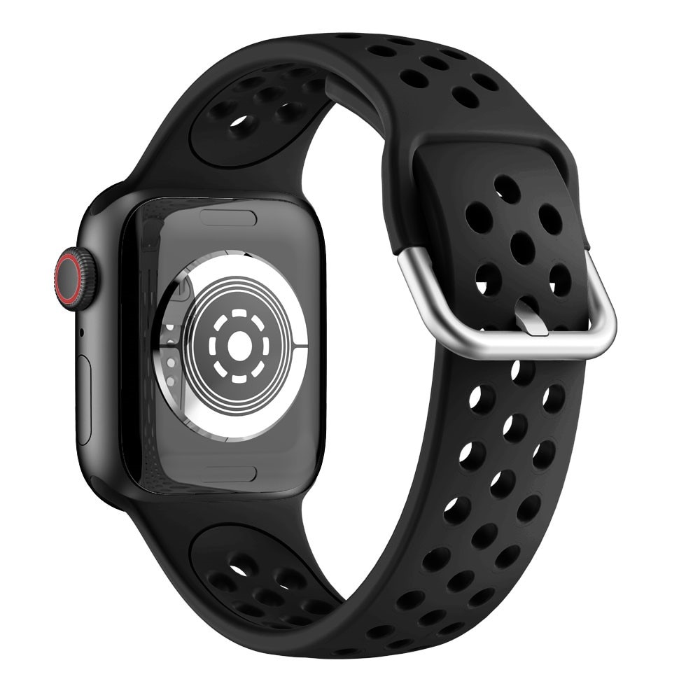 Sport Bracelet en silicone Apple Watch 42/44/45/49 mm Noir