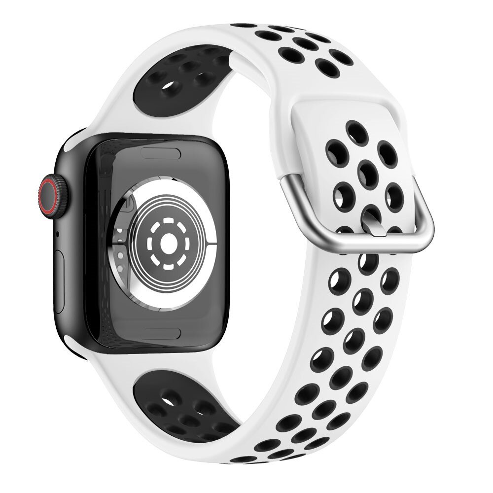 Sport Bracelet en silicone Apple Watch 42/44/45/49 mm Blanc