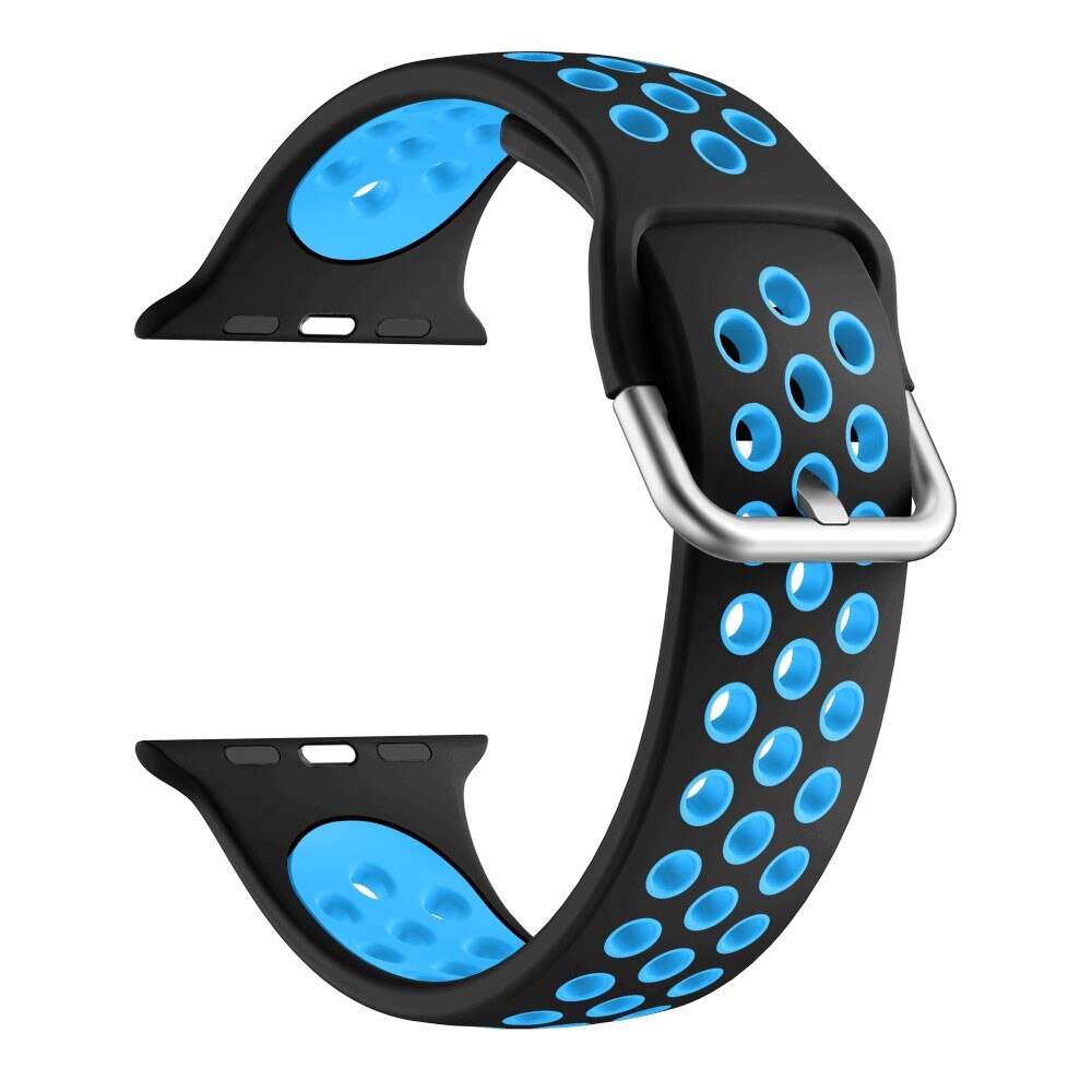 Sport Bracelet en silicone Apple Watch 42/44/45/49 mm Bleu