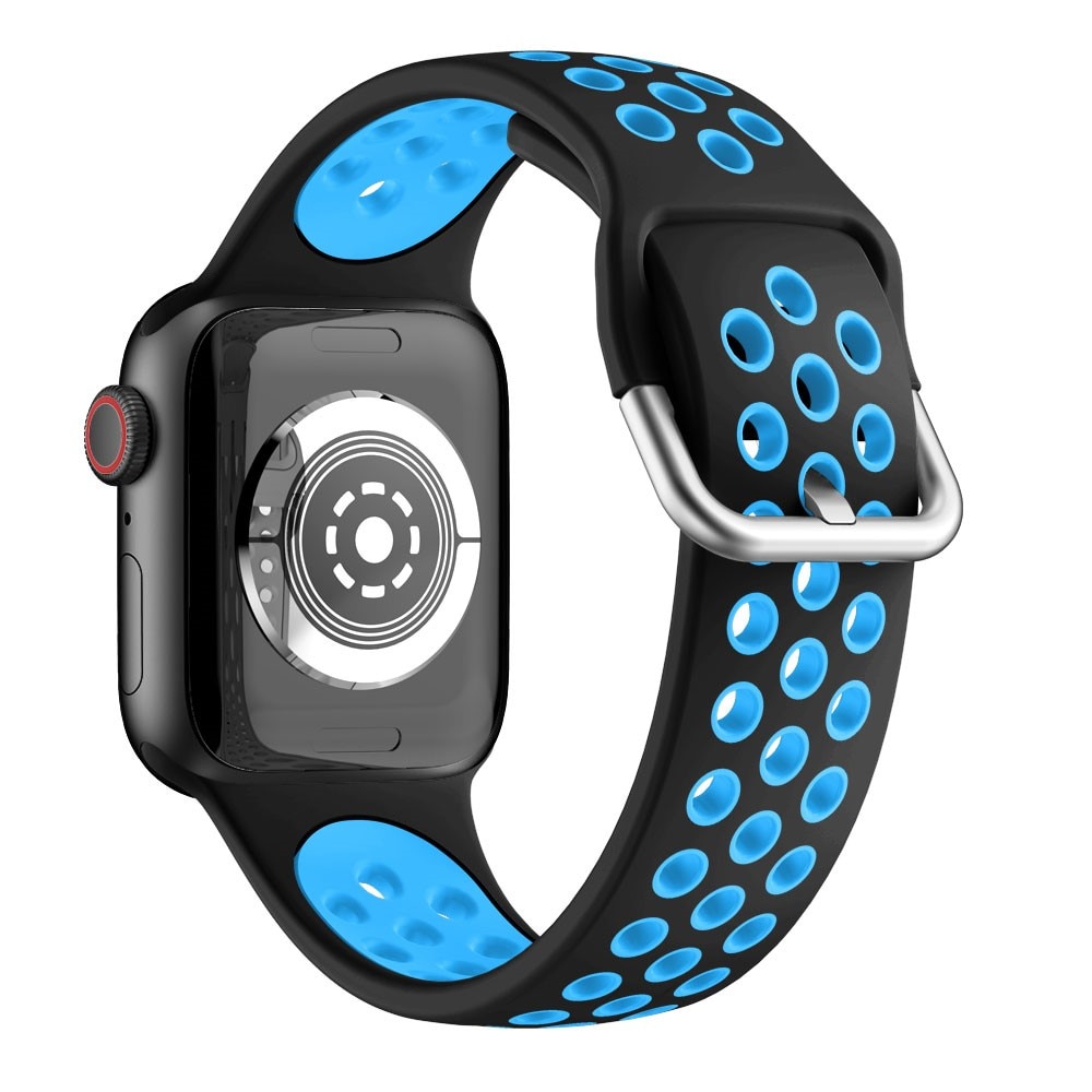 Sport Bracelet en silicone Apple Watch 42/44/45/49 mm Bleu