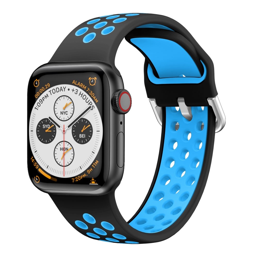 Sport Bracelet en silicone Apple Watch 38/40/41 mm Bleu