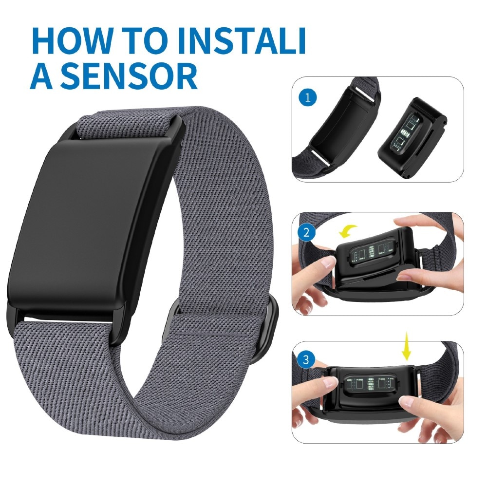 Bracelet extensible en nylon  Whoop 4.0, Noir