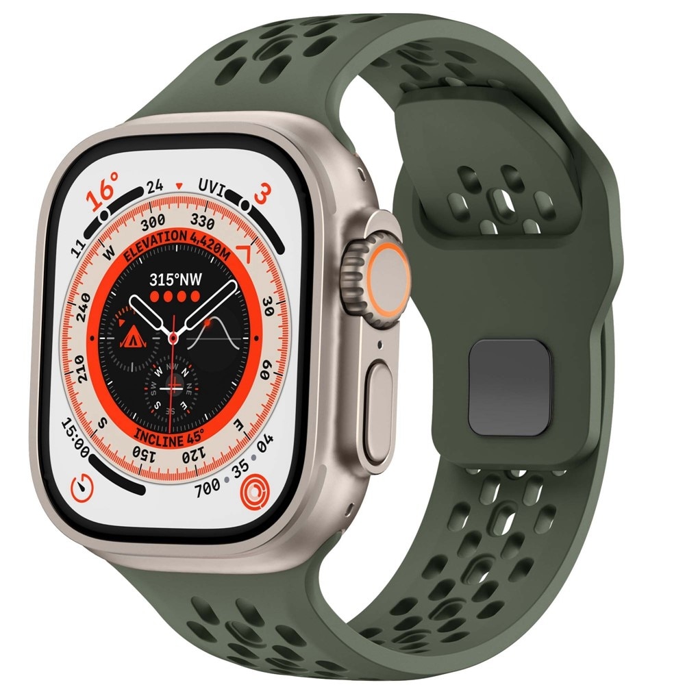 Sport Bracelet en Apple Watch Series 1-3 42mm, Vert foncé