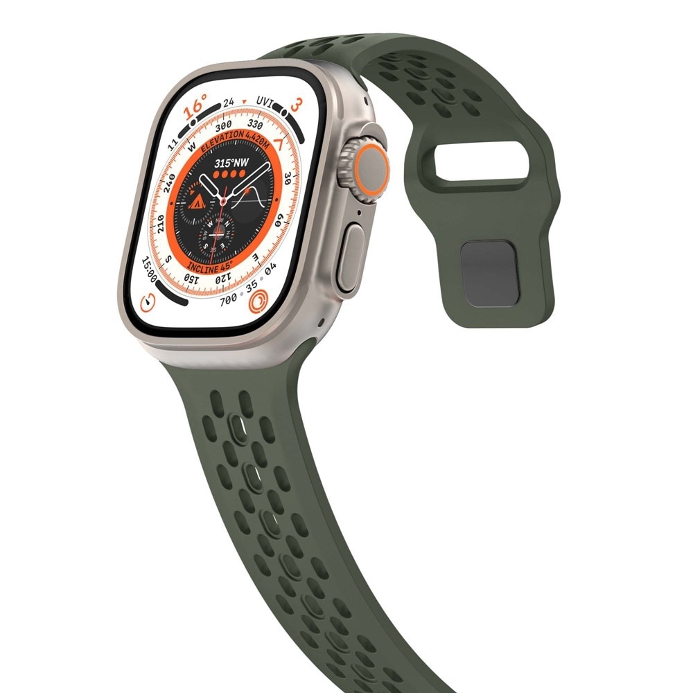 Sport Bracelet en Apple Watch Series 1-3 42mm, Vert foncé