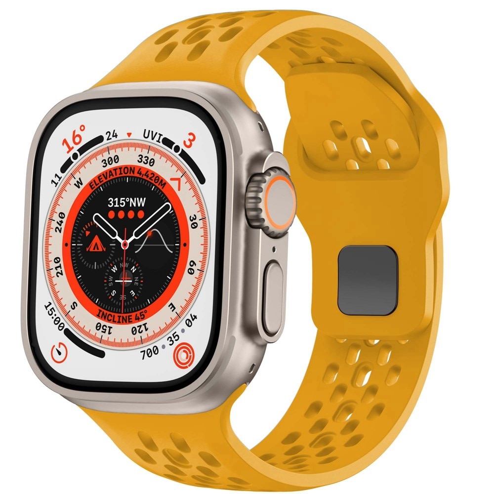 Sport Bracelet en Apple Watch Series 1-3 42mm, Jaune
