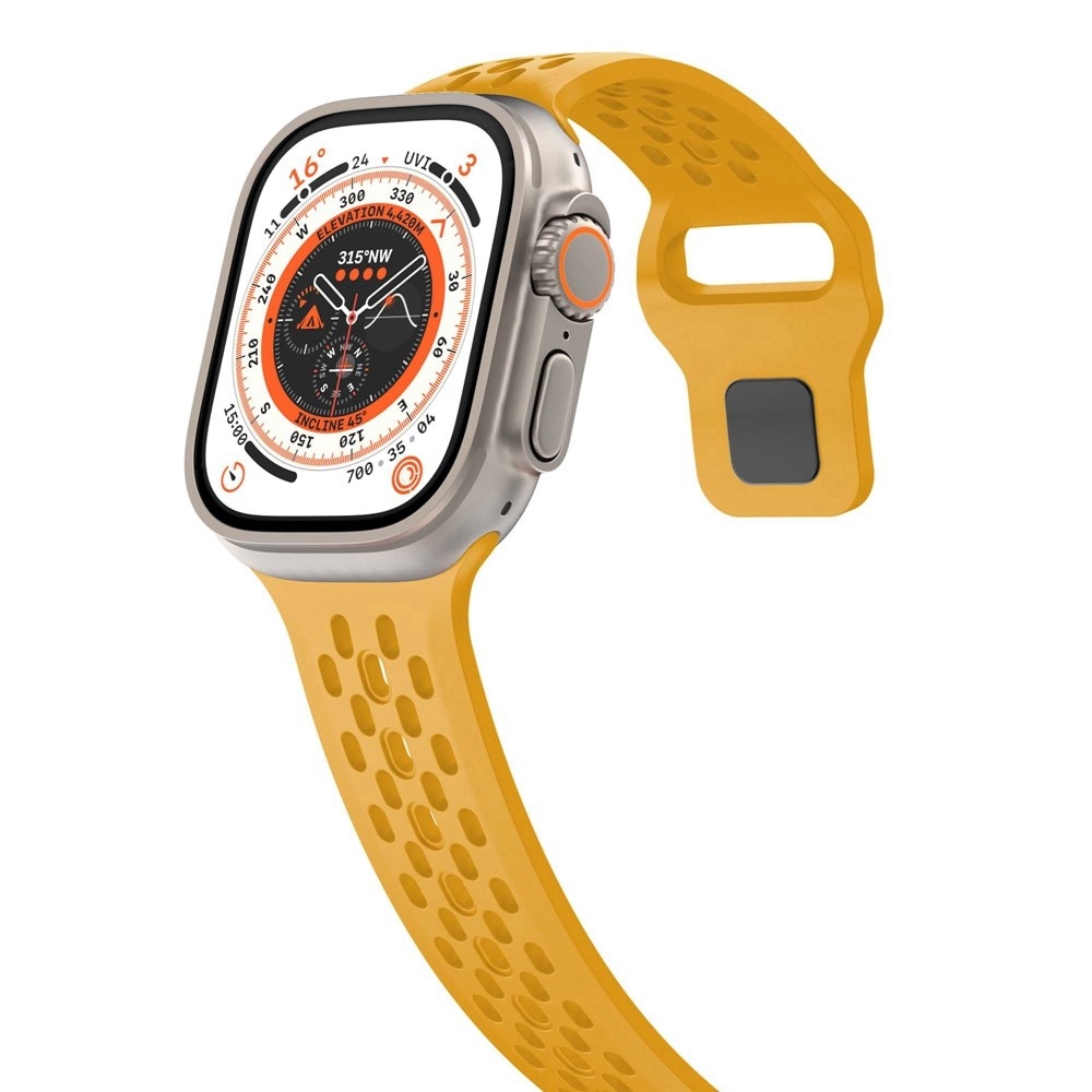 Sport Bracelet en Apple Watch Series 1-3 42mm, Jaune