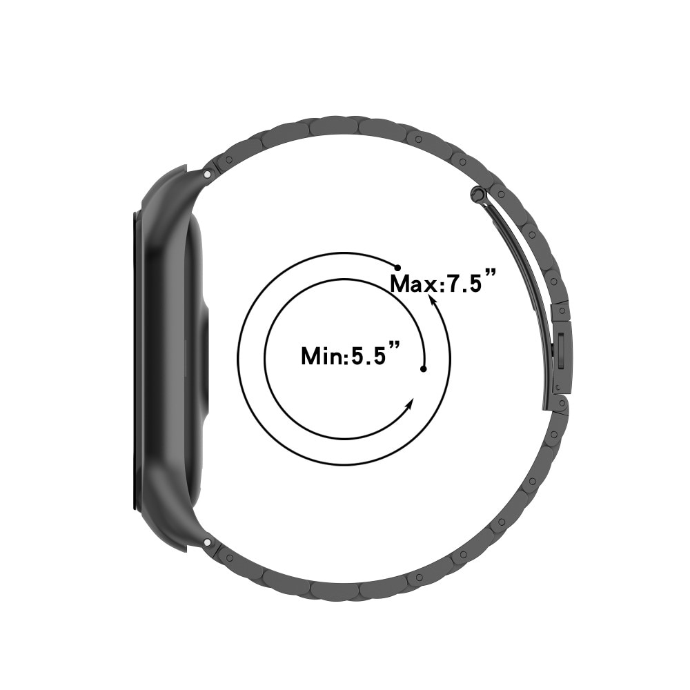 Bracelet en métal Xiaomi Mi Band 5/6 Noir
