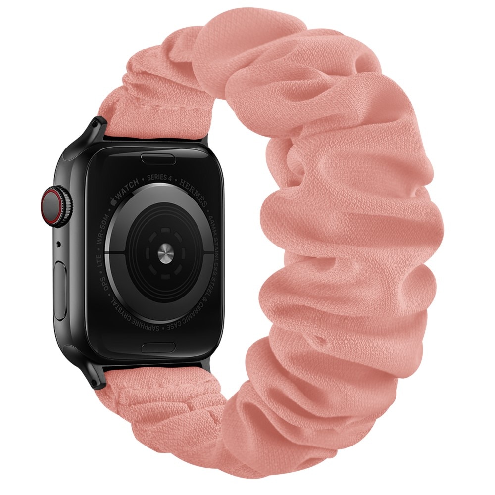 Bracelet Scrunchie Apple Watch 38/40/41 mm Rose/Noir
