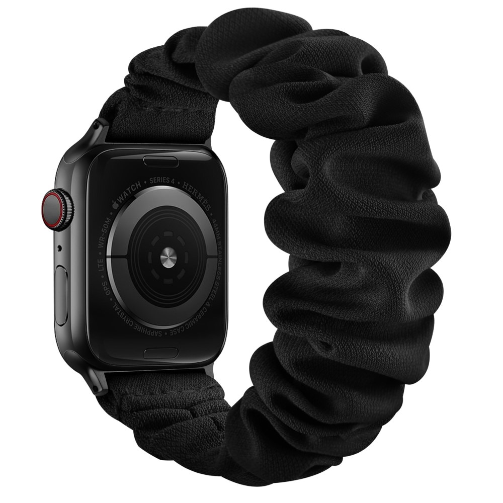 Bracelet Scrunchie Apple Watch SE 40mm, noir