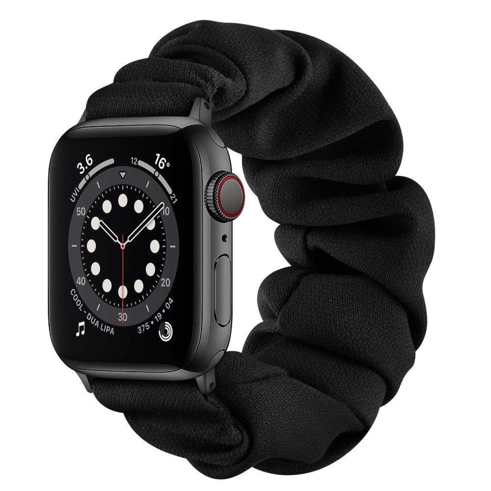 Bracelet Scrunchie Apple Watch 41mm Series 8, noir