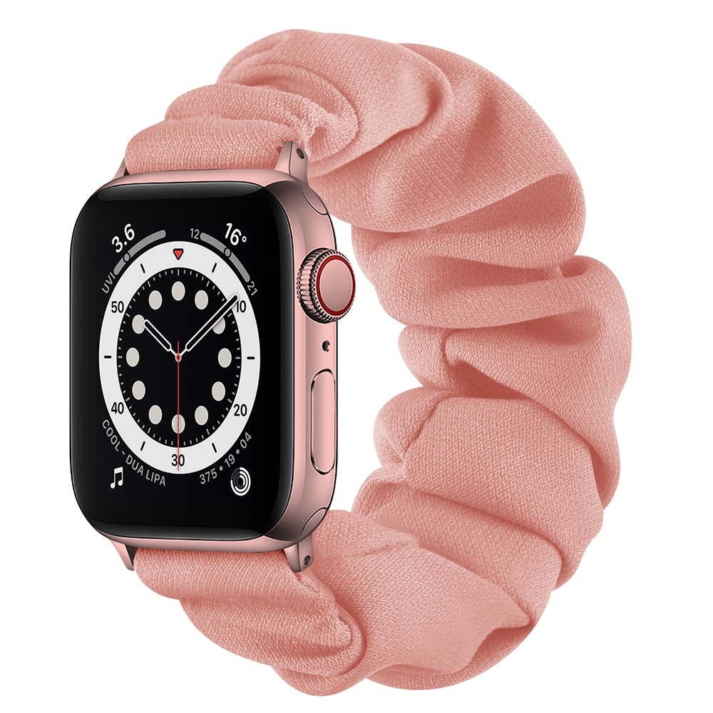 Bracelet Scrunchie Apple Watch 38/40/41 mm Rose/Or Rose