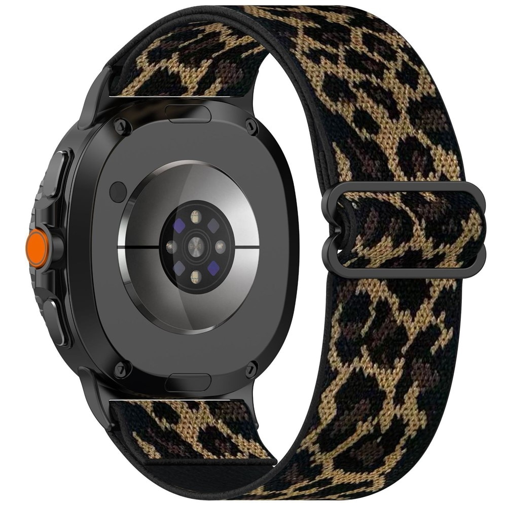 Bracelet extensible en nylon Samsung Galaxy Watch 8 40mm, Léopard