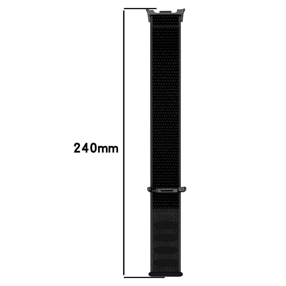 Bracelet en nylon Samsung Galaxy Watch 8 Classic, Gris