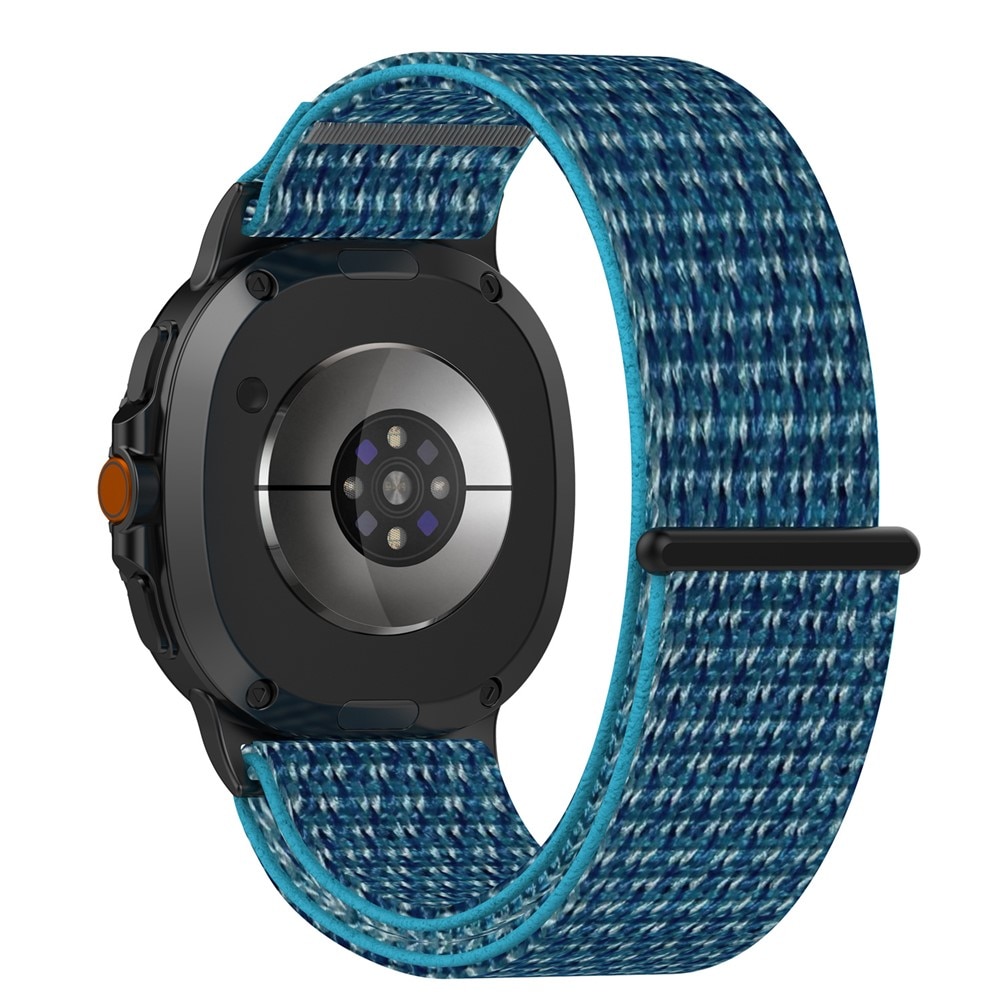 Bracelet en nylon Samsung Galaxy Watch 8 44mm, Bleu