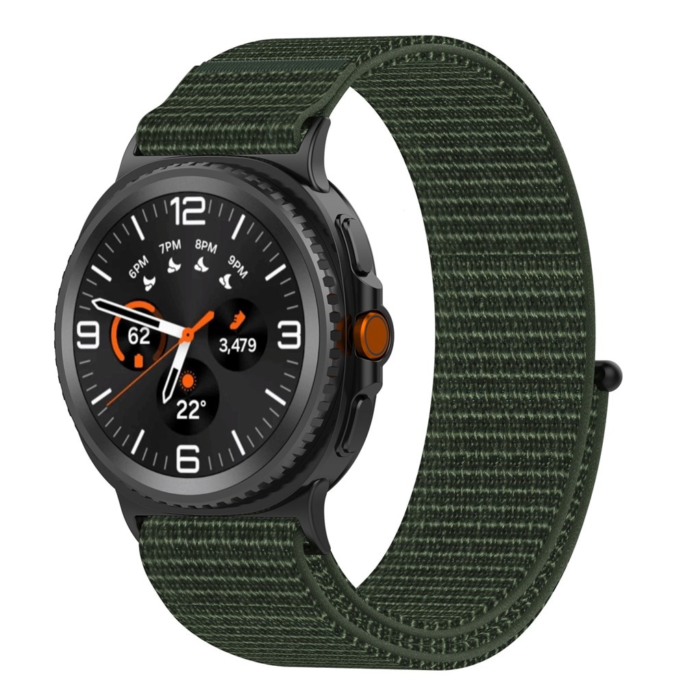 Bracelet en nylon Samsung Galaxy Watch 8 40mm, Vert