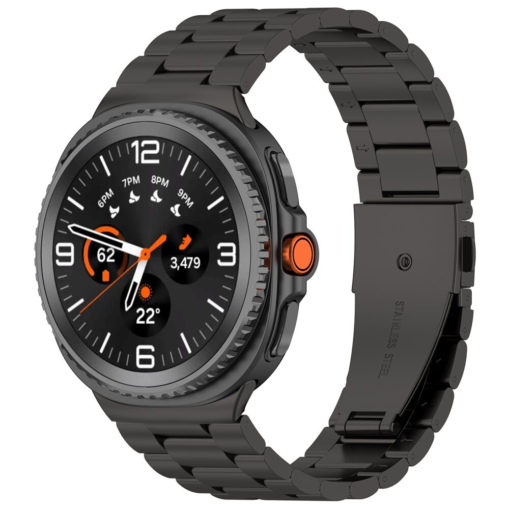 Bracelet en métal Samsung Galaxy Watch 8 Classic, Noir
