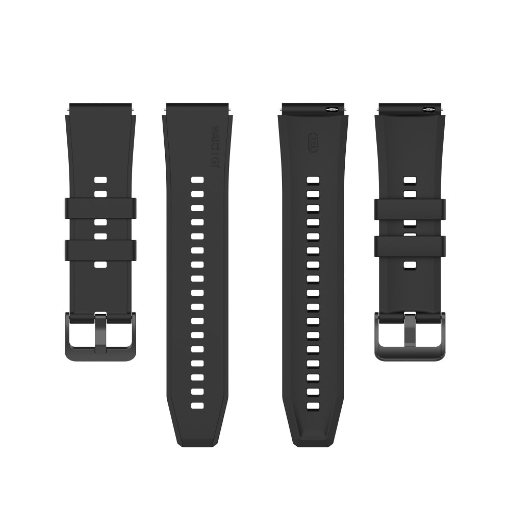 Bracelet en silicone pour Huawei Watch GT 2 46mm, Noir