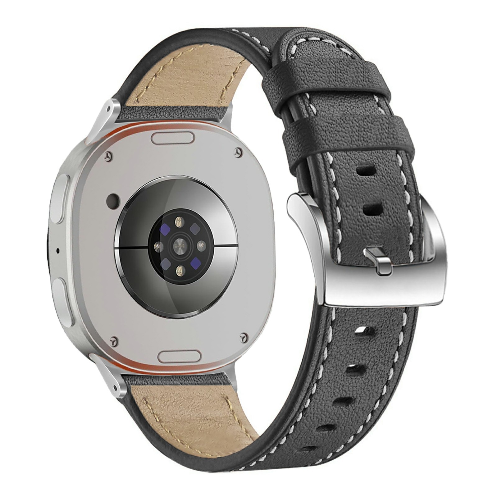 Bracelet en cuir Samsung Galaxy Watch 8 44mm, Noir