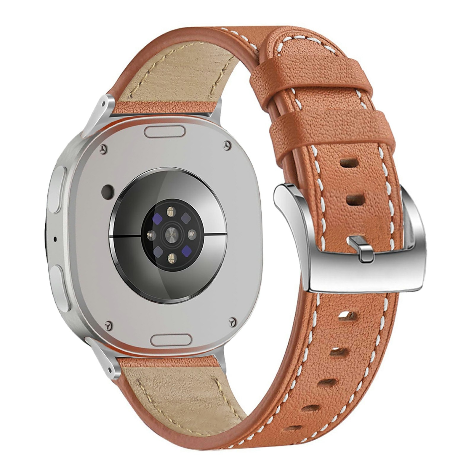 Bracelet en cuir Samsung Galaxy Watch 8 40mm, Cognac